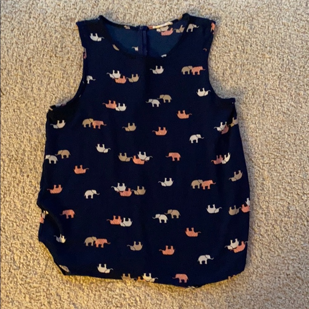 Le Lis elephant print tank
